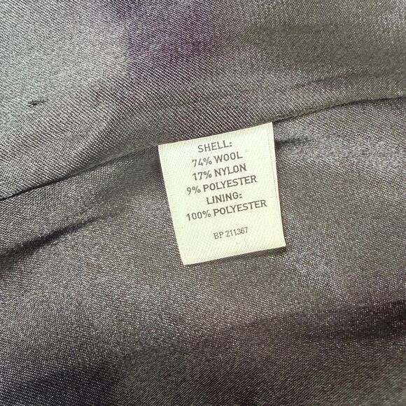 Zara Warm Wear TRF Pea Coat Women Dark Gray Black Wool Blend Lined Size Small - Picture 6 of 12